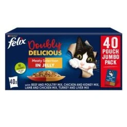 Felix As Good As It Looks - Doubly Delicious Jumbo Pack 40 X 100g
