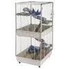 Ferplast Ferret Cage Furet Tower -EUKANUBA Shop 24020 PLA ferplast Furet Tower grau 2