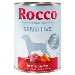 Rocco Sensitive Multibuy 24 X 400g -EUKANUBA Shop 257438 pla rocco sensitive beefcarrots 400g 1000x1000 0
