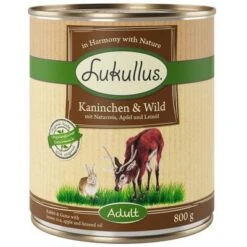 Lukullus Multibuy 24 X 800g -EUKANUBA Shop 28057 pla lukullus kaninchen wild 6 x 800 g 1