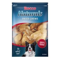 Rocco Natural Dried Cows' Ear Dog Chews