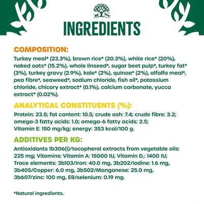 James Wellbeloved Adult Superfoods - Turkey With Kale & Quinoa 9 James Wellbeloved Adult Superfoods - Turkey With Kale & Quinoa - Image 7