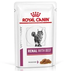 Royal Canin Veterinary Feline Renal Pouches With Beef