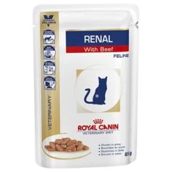 Royal Canin Veterinary Feline Renal Pouches Multibuy -EUKANUBA Shop 67354 pla royal canin vet renal beef pouch 8
