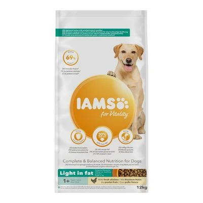IAMS For Vitality Adult Dog Light In Fat - Chicken 3 IAMS For Vitality Adult Dog Light In Fat - Chicken