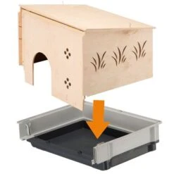 Ferplast Small Pet House For Plaza Cage 9 Ferplast Small Pet House For Plaza Cage -EUKANUBA Shop 90204 kleintierhausfuerplazakaefige hs 02 8 1