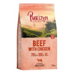 Purizon Adult Grain-Free Beef With Chicken -EUKANUBA Shop 92362 pla purizon cat beefchicken 2 5kg 1000x1000 3