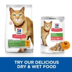 Hill's Science Plan Hill’s Science Plan Mature Adult Senior Vitality With Chicken & Rice 16 Hill's Science Plan Hill’s Science Plan Mature Adult Senior Vitality With Chicken & Rice -EUKANUBA Shop cat senior vitality chicken cross sell min 7