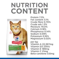 Hill's Science Plan Hill’s Science Plan Mature Adult Senior Vitality With Chicken & Rice 14 Hill's Science Plan Hill’s Science Plan Mature Adult Senior Vitality With Chicken & Rice -EUKANUBA Shop cat senior vitality chicken nutrients min 0