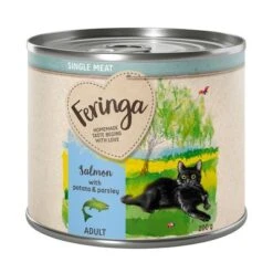 Feringa Single Meat Menu Multibuy 12 X 200g -EUKANUBA Shop feringa singlemeat adult salmon 200g 1000x1000 2