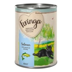 Feringa Single Meat Menu 6 X 410g -EUKANUBA Shop feringa singlemeat adult salmon 410g 1000x1000 8 1