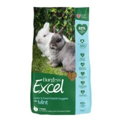 Burgess Excel Junior & Dwarf Rabbit Nuggets With Mint