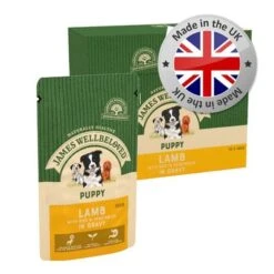 James Wellbeloved Puppy & Junior Pouches - Lamb With Rice