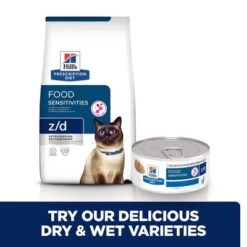 Hill's Prescription Diet Feline Z/d Food Sensitivities 18 Hill's Prescription Diet Feline Z/d Food Sensitivities -EUKANUBA Shop pd zd cat bk30874m bk30696 cross sell uk 7