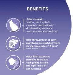 Purina ONE Coat & Hairball Chicken & Whole Grains Dry Cat Food -EUKANUBA Shop por coat hairball benefits 2