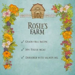 Rosie's Farm Fisherman's Medley Salmon & Sweet Potato -EUKANUBA Shop rosie sfarm board benefit salmon 1000x1000 2 3