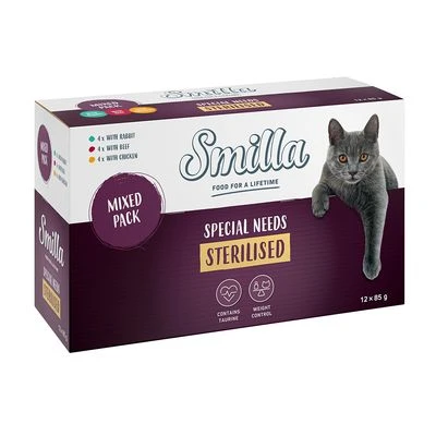 Smilla Adult Sterilised Pouches Mixed Pack 3 Smilla Adult Sterilised Pouches Mixed Pack