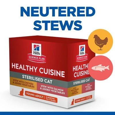 Hill's Science Plan Adult Sterilised Healthy Cuisine With Chicken & Salmon
