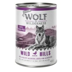 Wolf Of Wilderness Senior Multibuy 24 X 400g -EUKANUBA Shop wow senior wildhills 400g 1000x1000 8